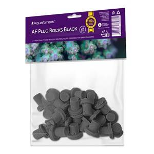 AF Plug Rocks Black 24 pcs